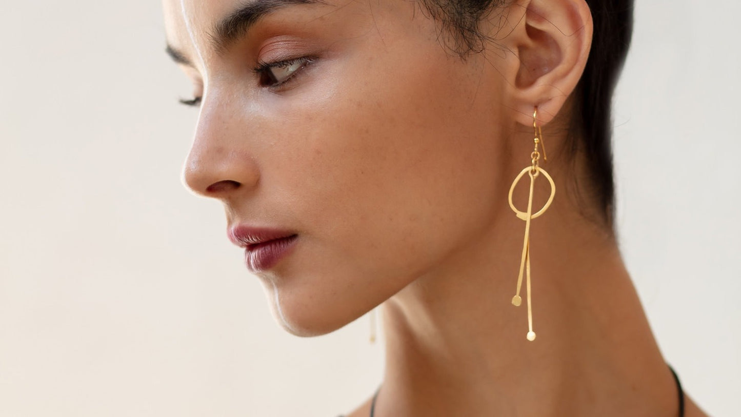 Dancer Handmade Dangle Earrings