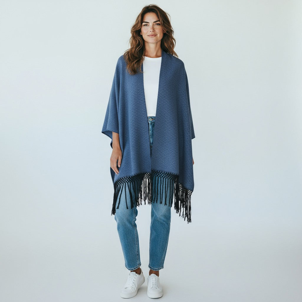 Geometric Diamond Handwoven Cotton Shawl