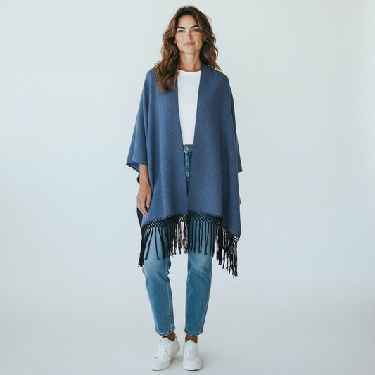 Geometric Diamond Handwoven Cotton Shawl