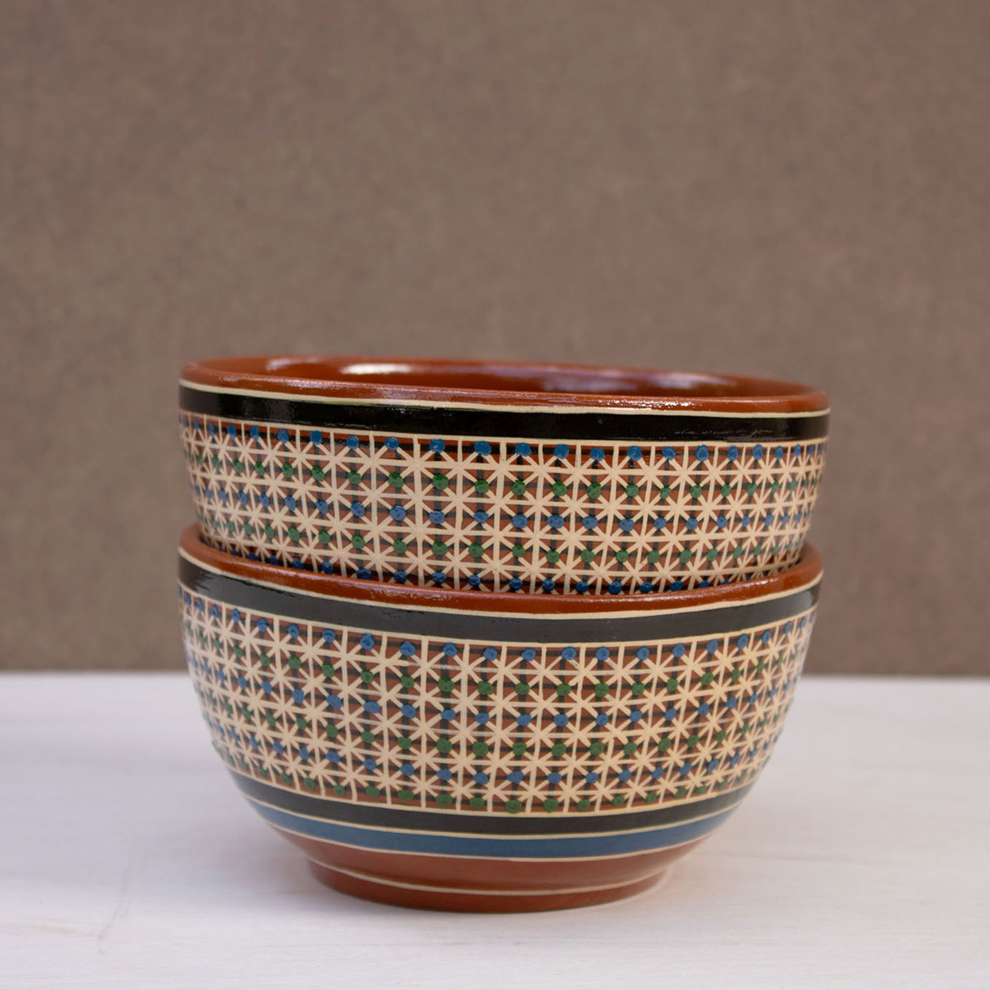 Tonala Folk Pottery Dessert Bowl 