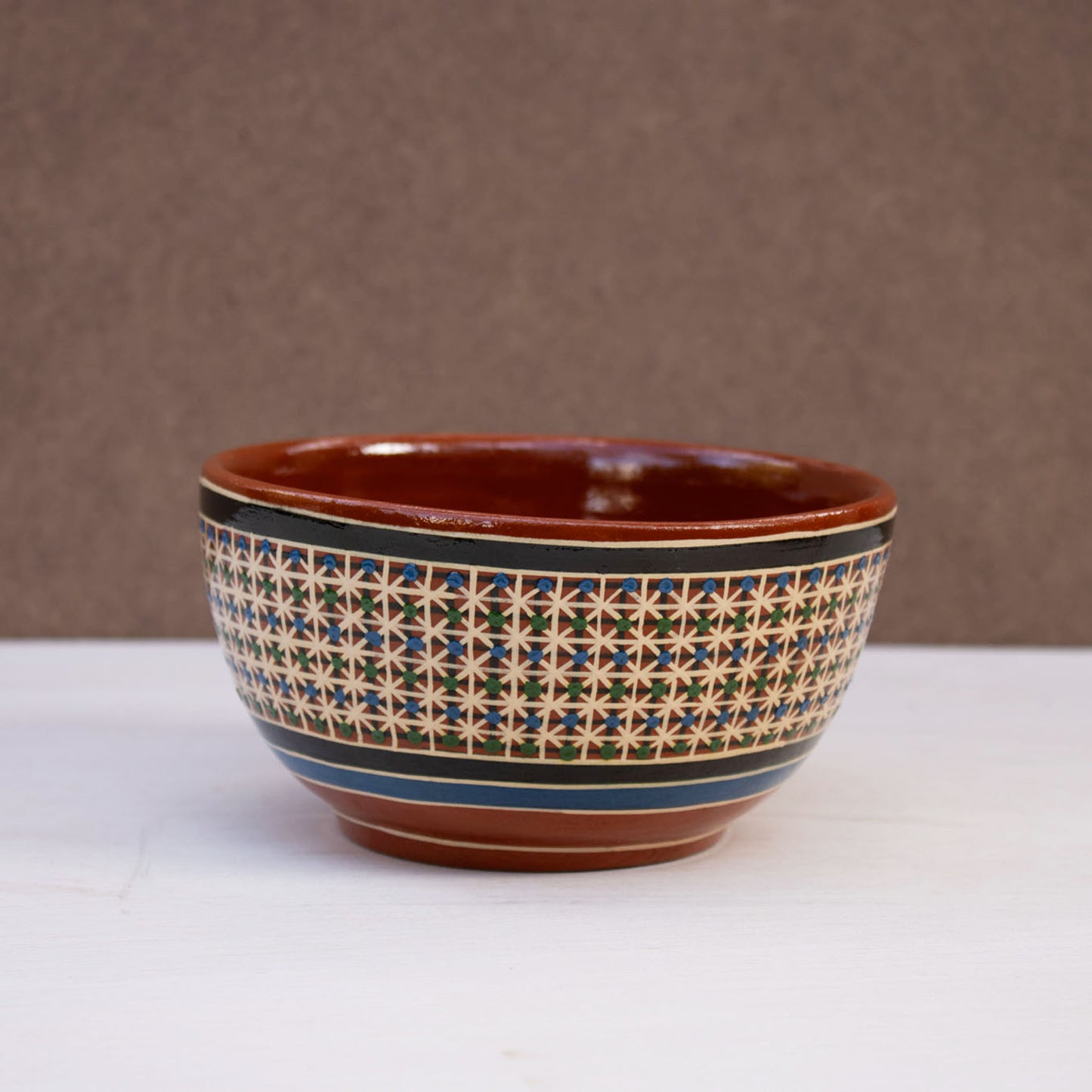 Tonala Folk Pottery Dessert Bowl 