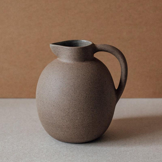 Handmade Terracotta Round Ceramic Pitcher 