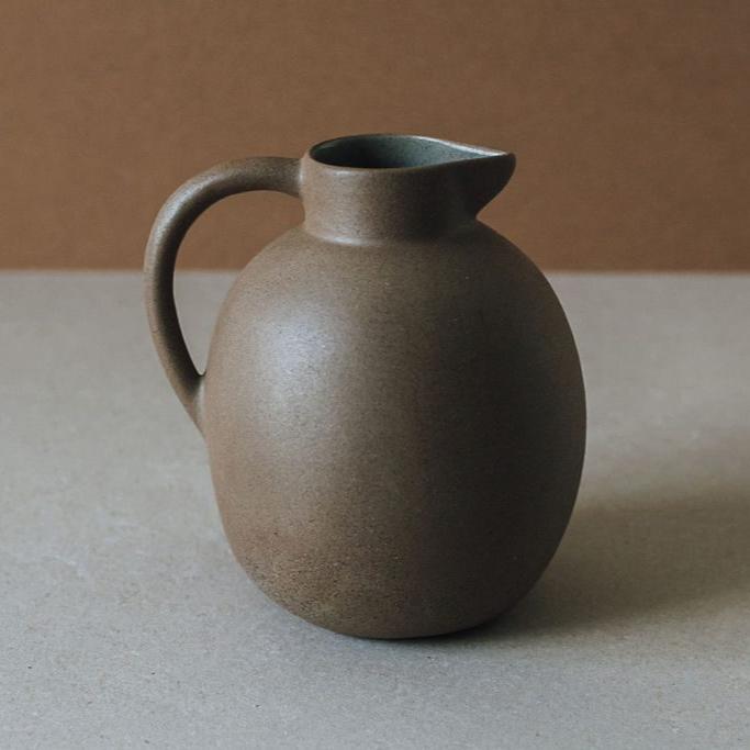 Handmade Terracotta Round Ceramic Pitcher 