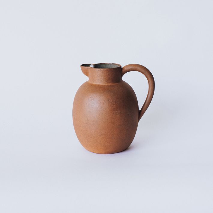 Handmade Terracotta Round Ceramic Pitcher