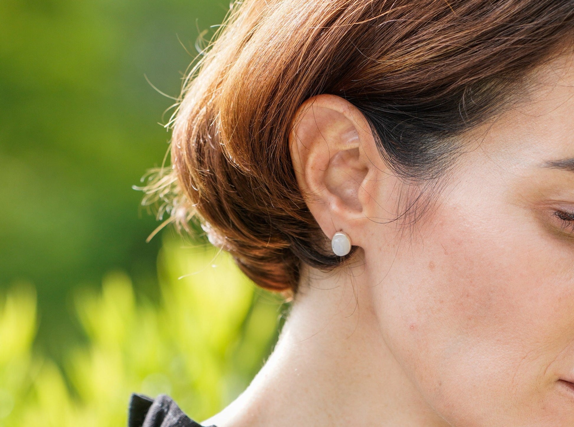 Moonstone Oval  Earrings