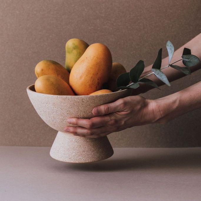 Handmade Pedestal Fruit Bowl