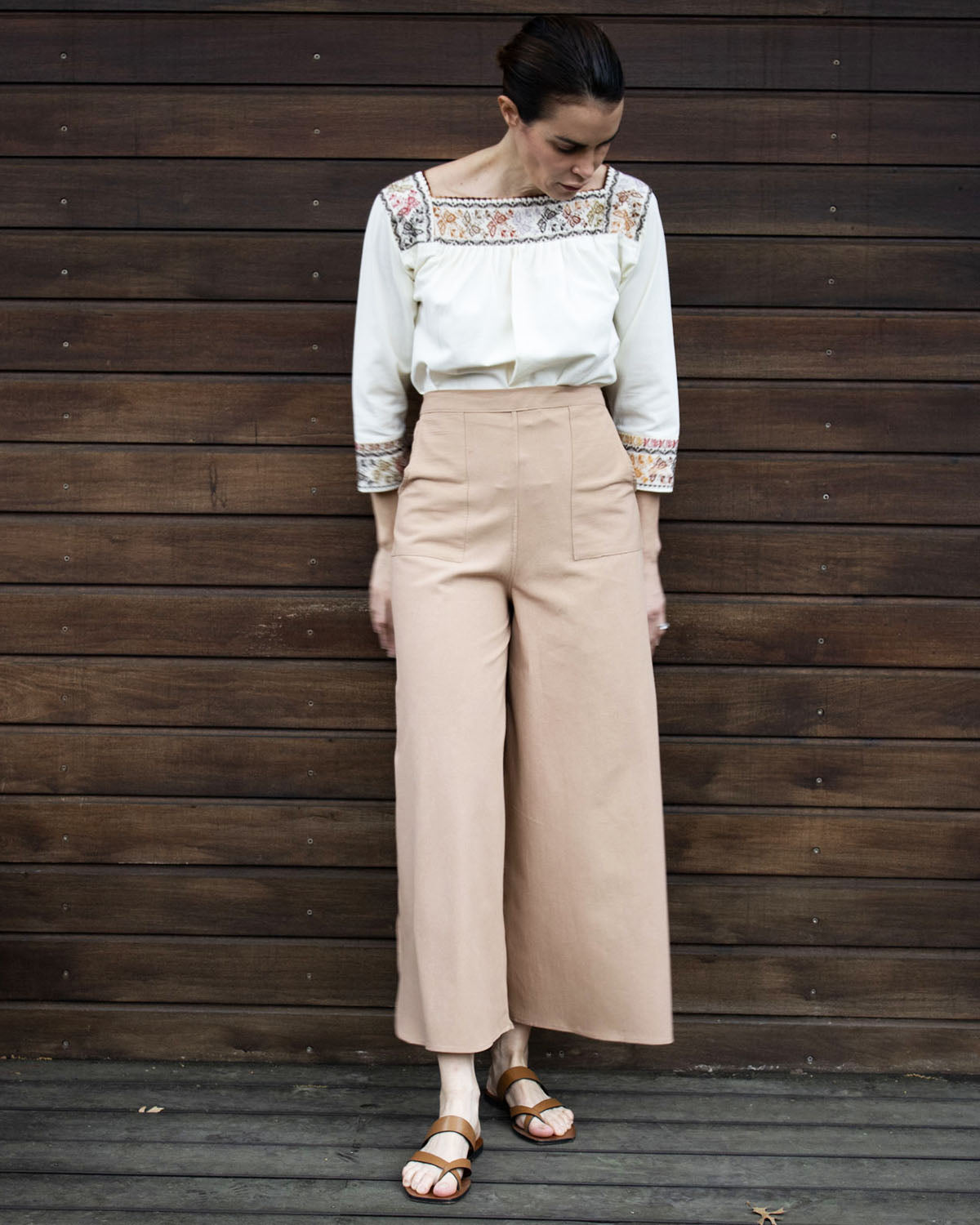 Handmade Traditional Floral Embroidered Mexican Blouse