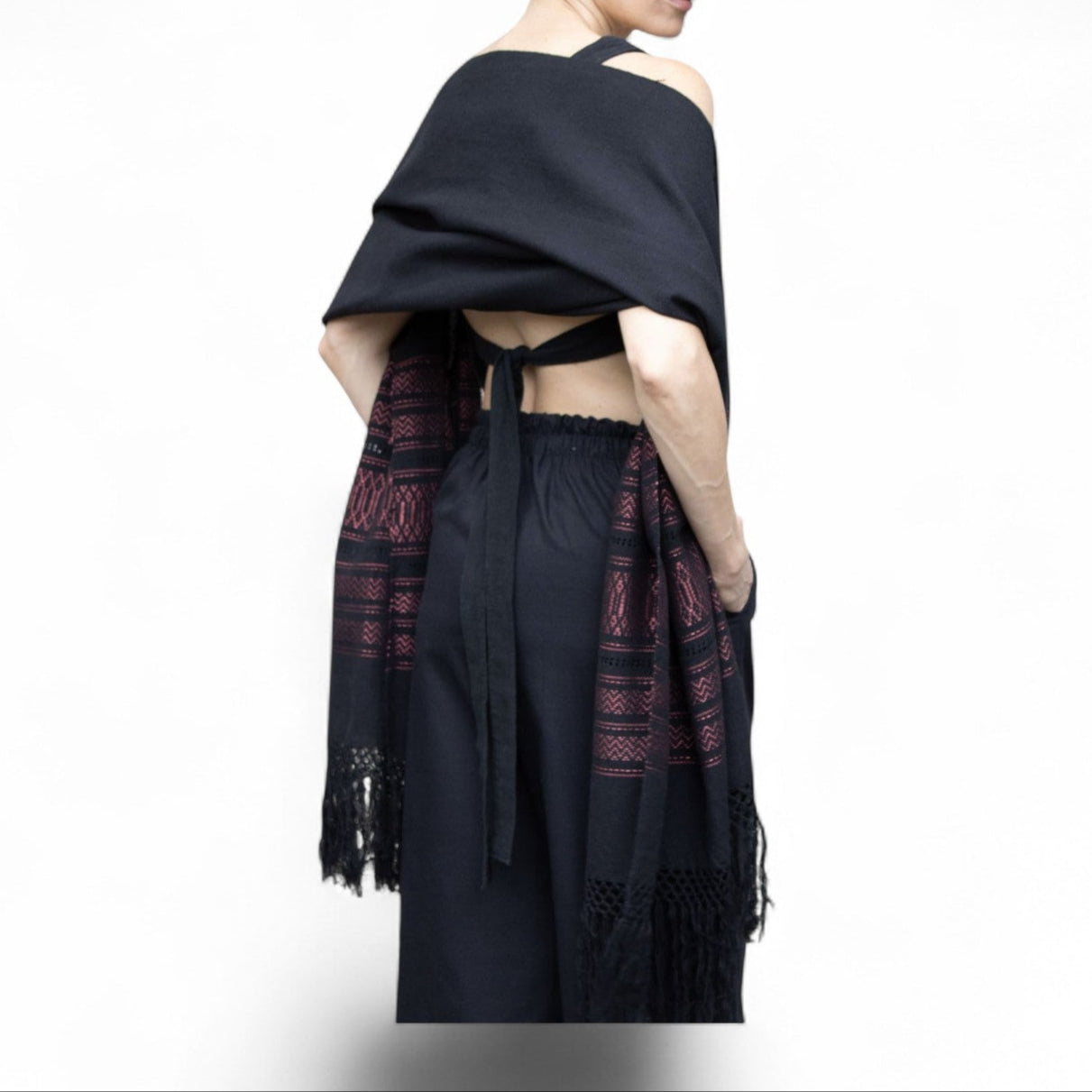 Handwoven Mexican Rebozo Shawl 