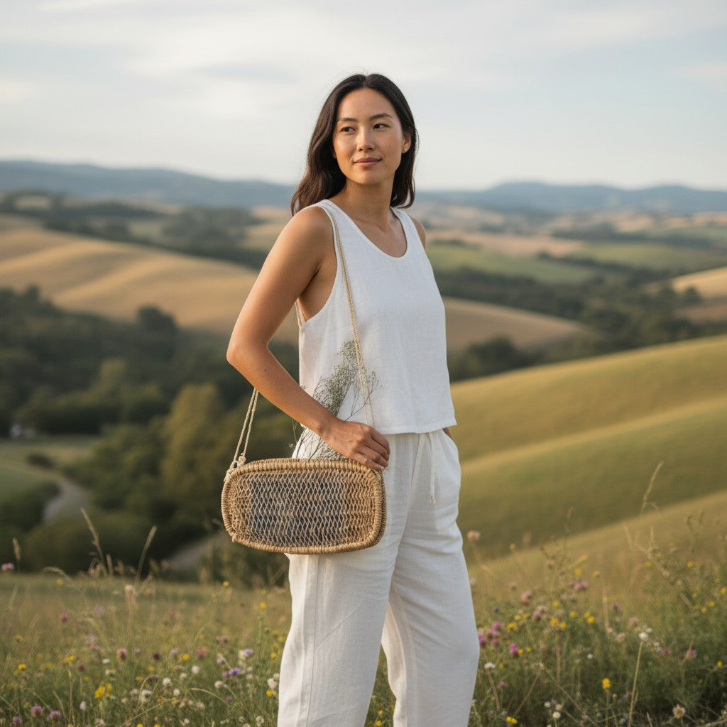 Handwoven Rectangular Jonote Wall Basket 