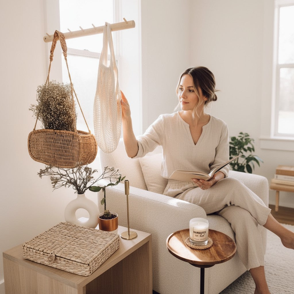 Handwoven Rectangular Jonote Wall Basket 