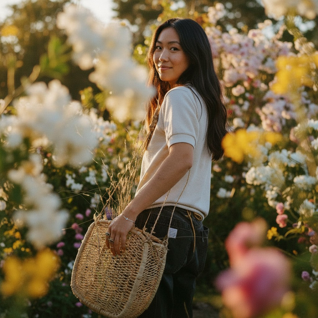 Square Jonote Basket Bag