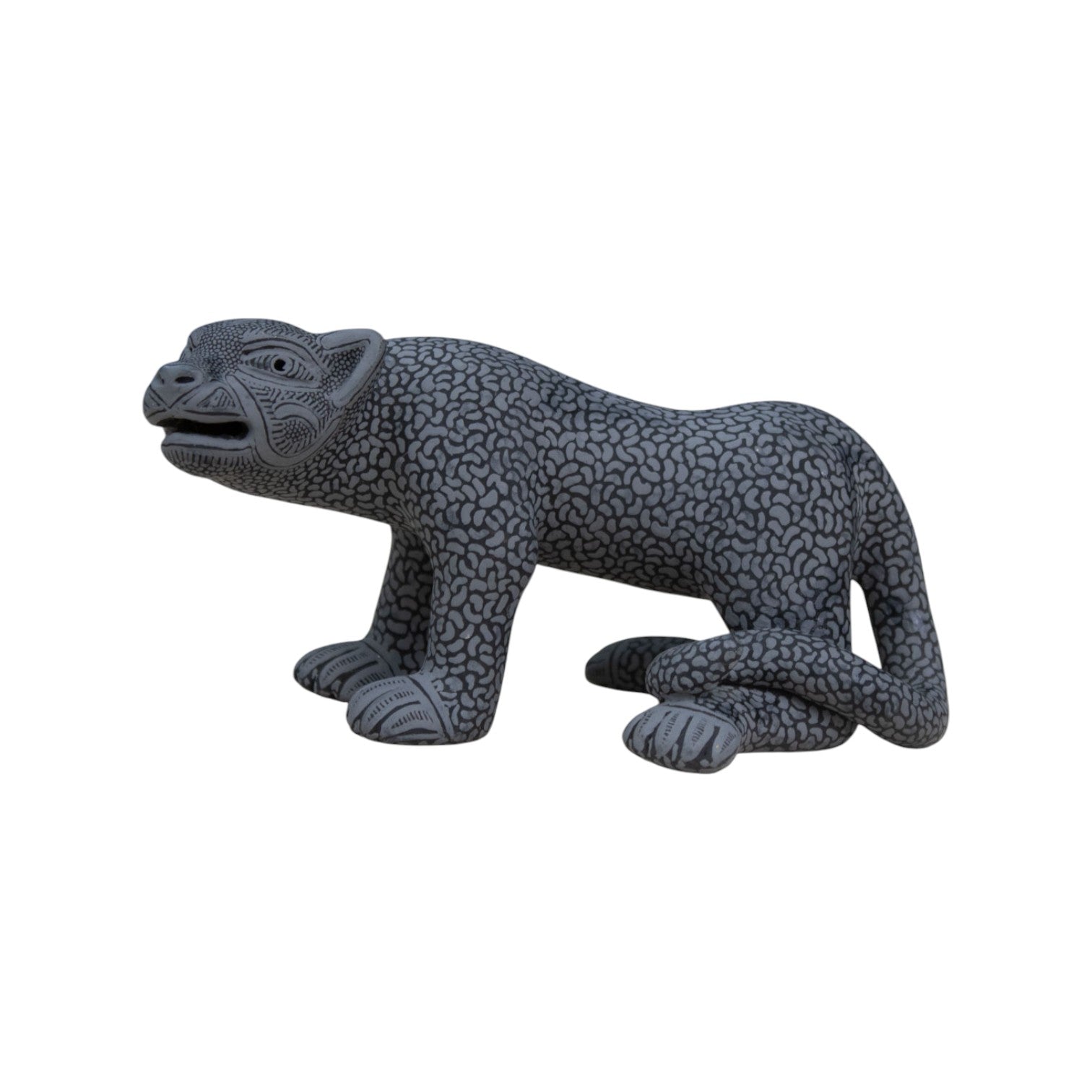  Pottery Mayan Jaguar Handcrafted Mexican Clay Figurine