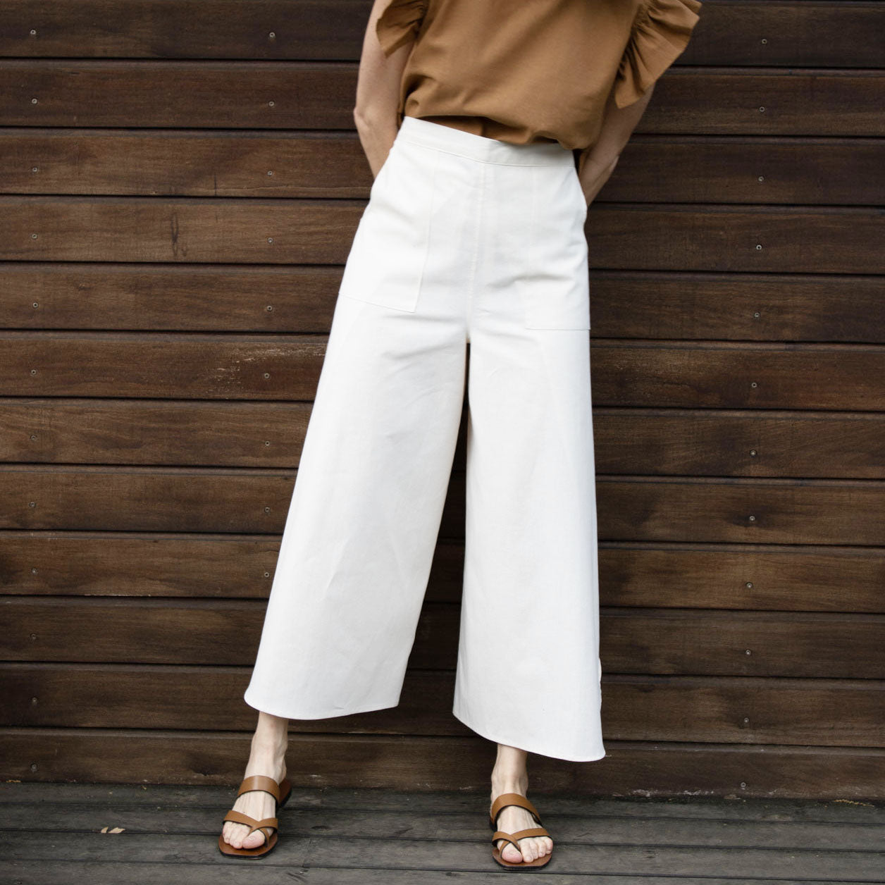 Bohemian Summer Linen Pants - Boho Tulum Style Wide Leg Trousers