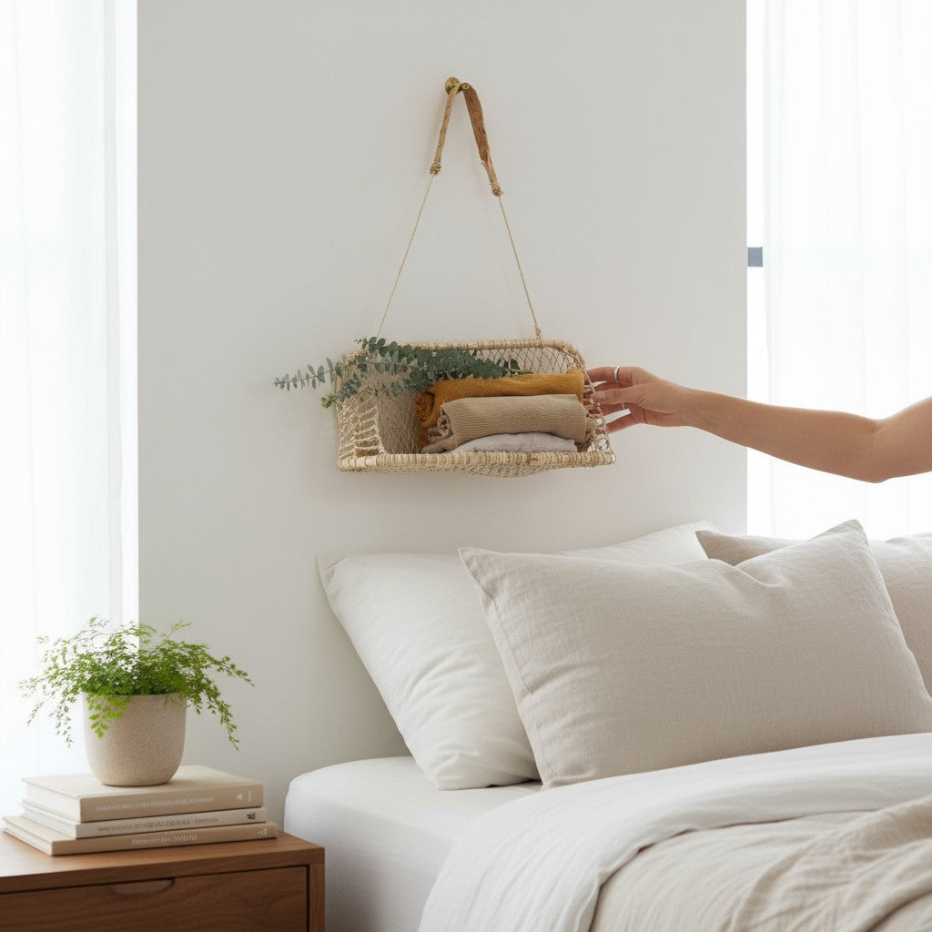 Medium Jonote Handwoven Wall Storage Hanging Basket