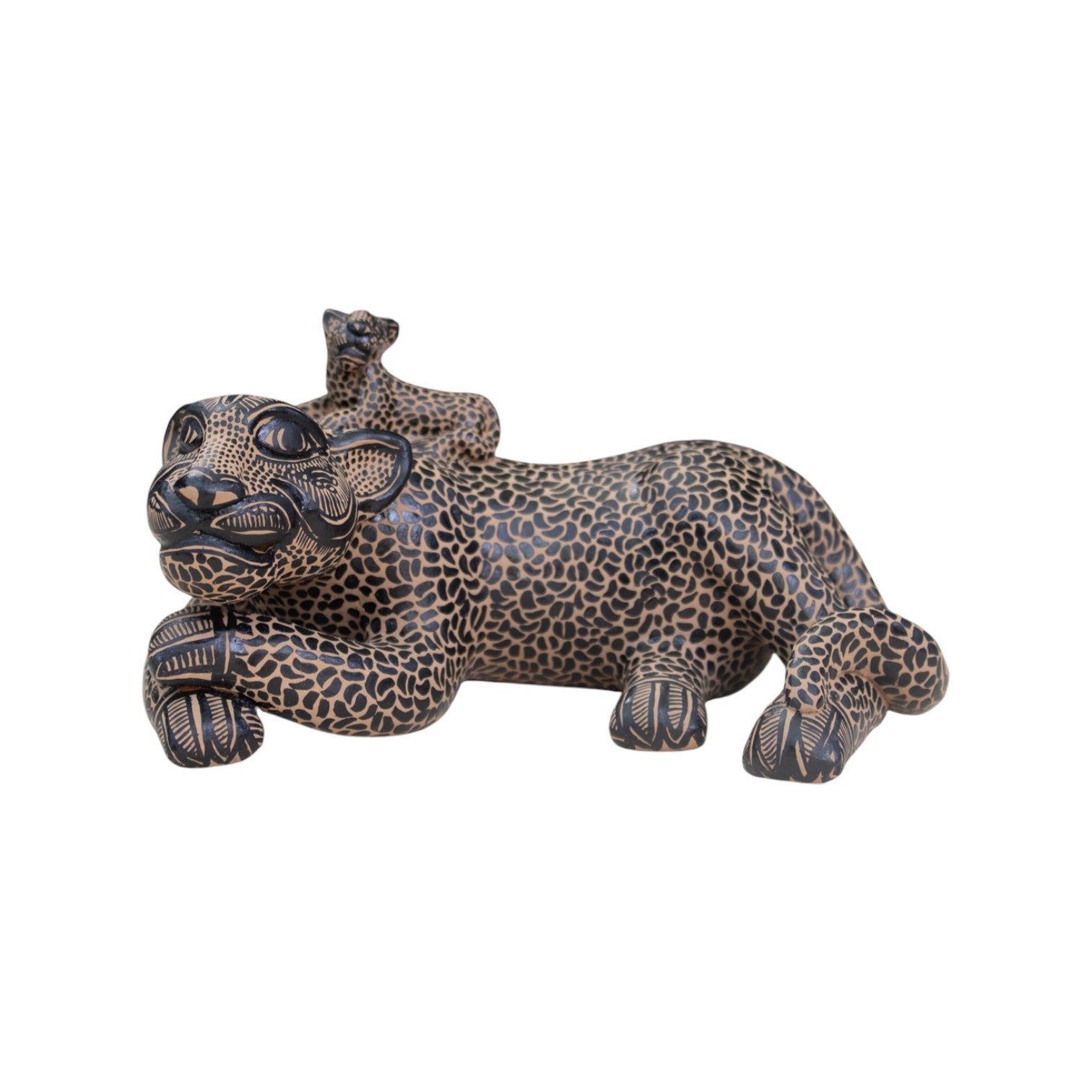 Pottery Clay Mayan Jaguar Figurine