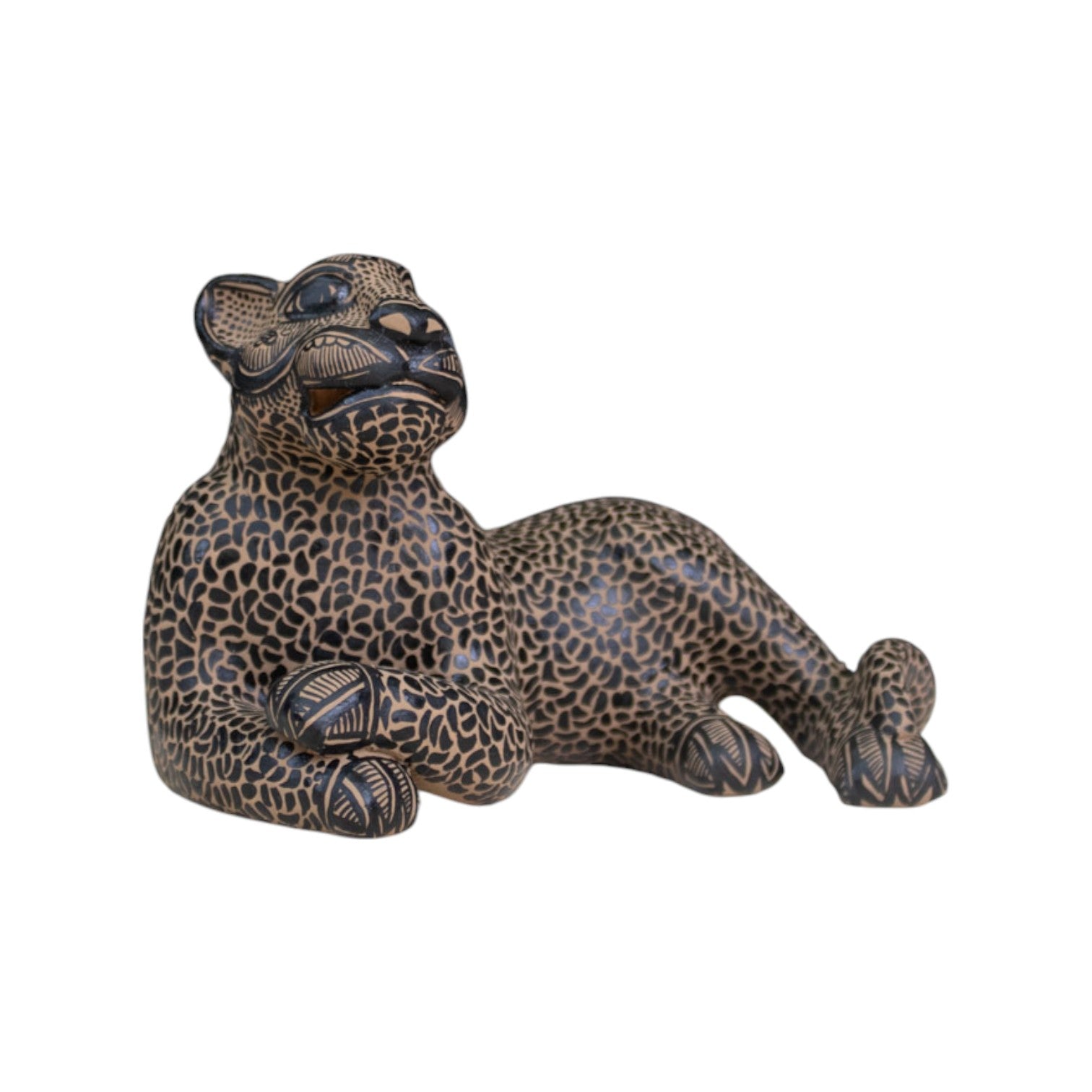 Pottery Clay Mayan Jaguar Figurine