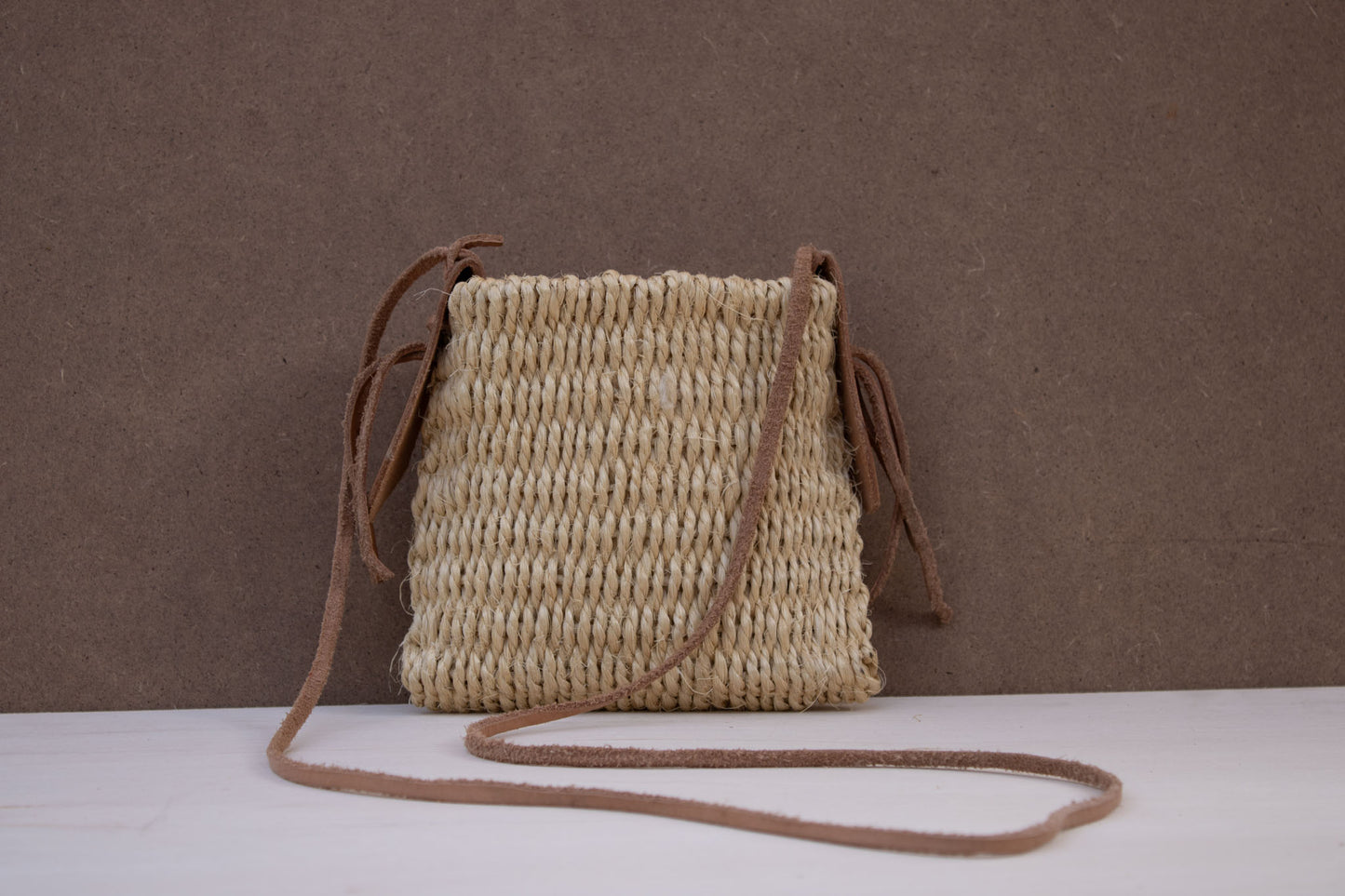 Natural Agave Crossbody Bag