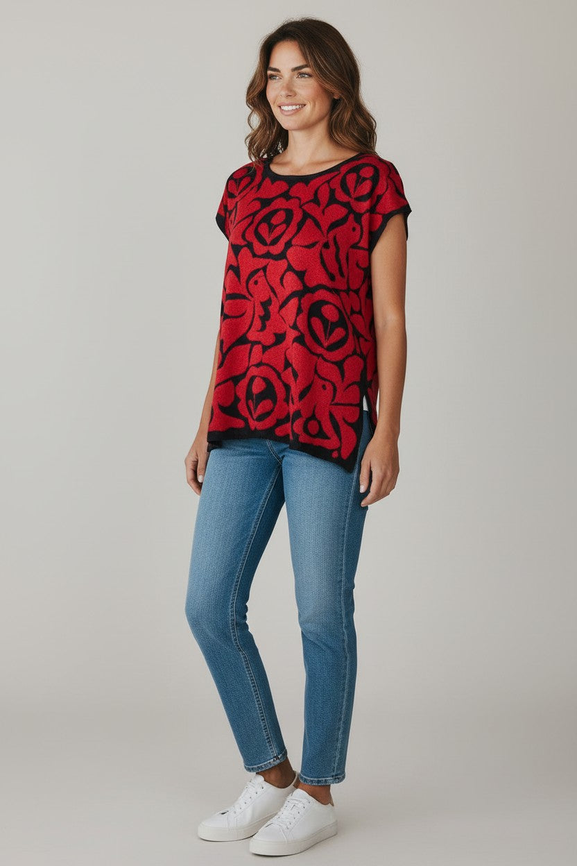 Oaxacan Istmo Floral Blouse
