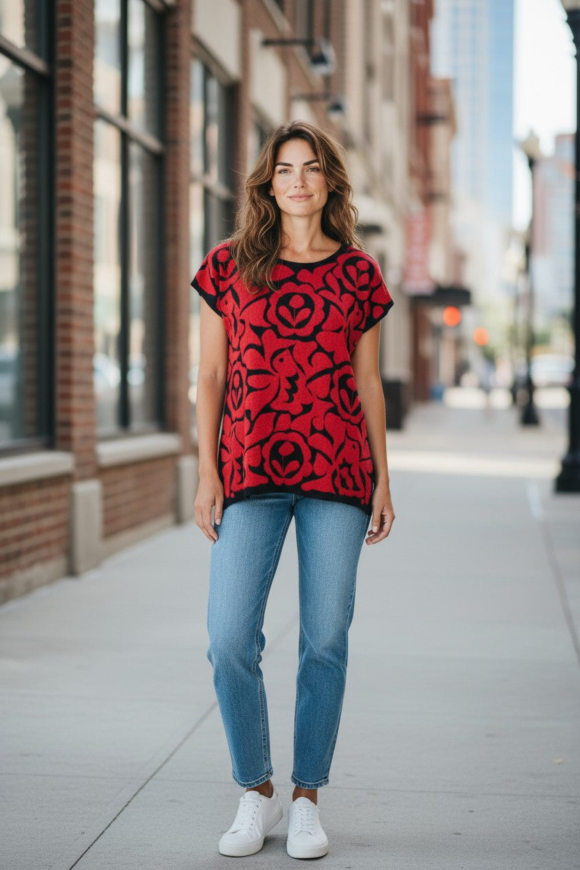 Oaxacan Istmo Floral Blouse