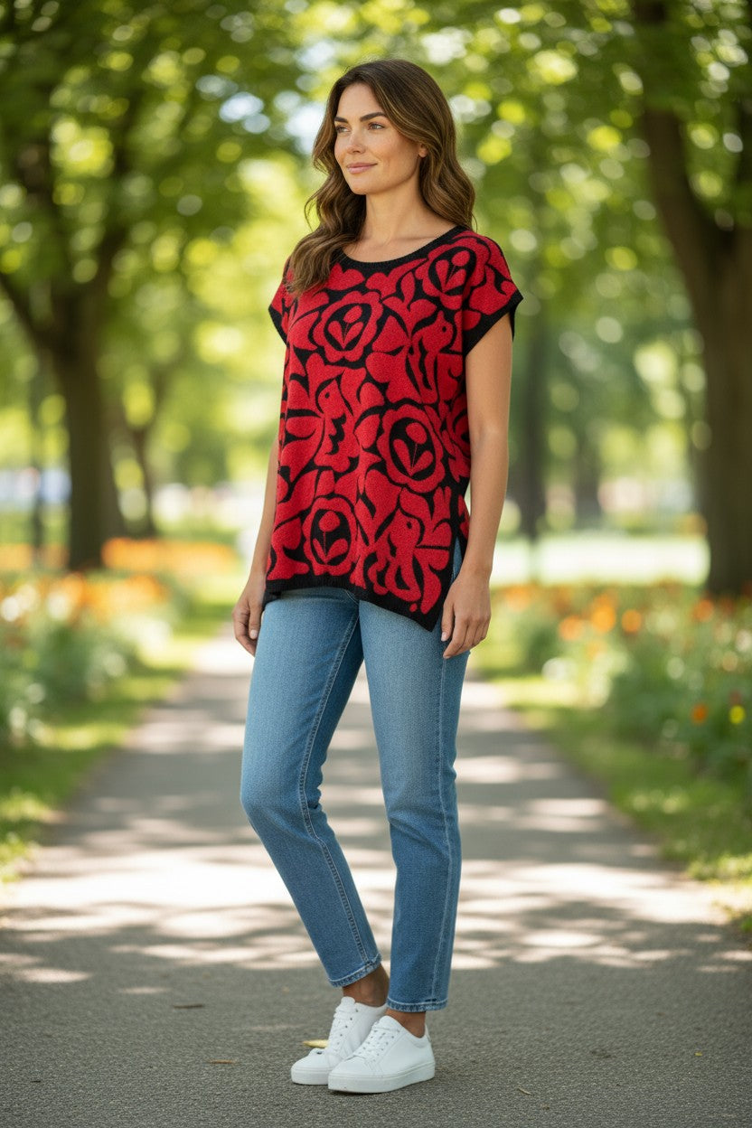 Oaxacan Istmo Floral Blouse