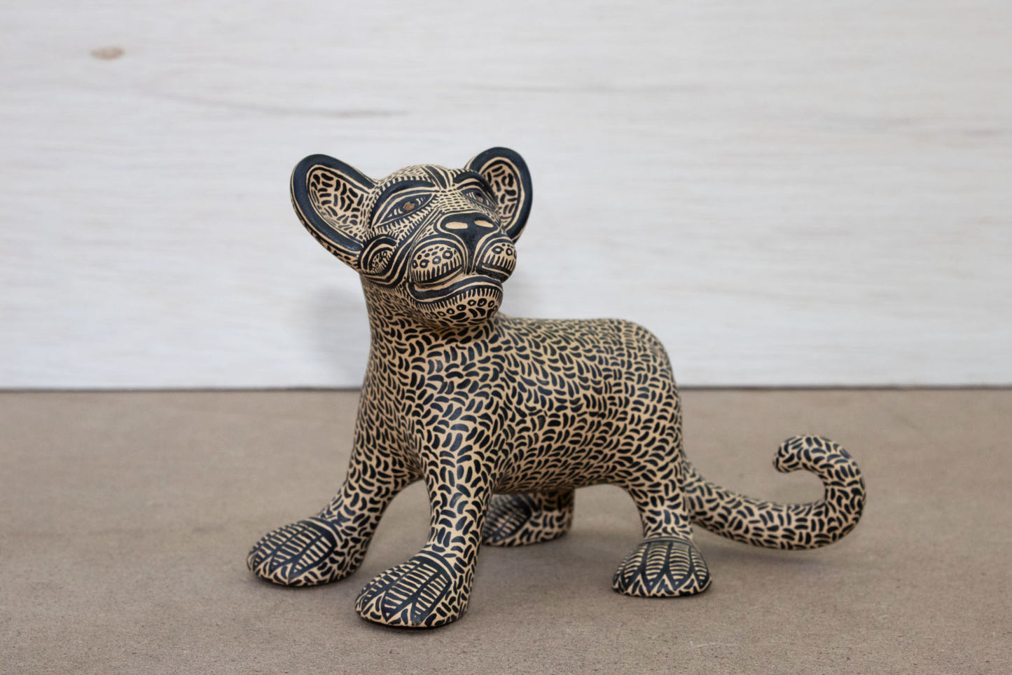 Small Pottery Clay Mayan Jaguar