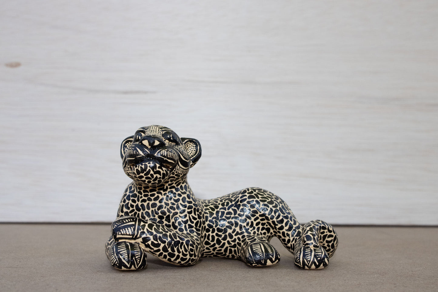 Small Pottery Clay Mayan Jaguar