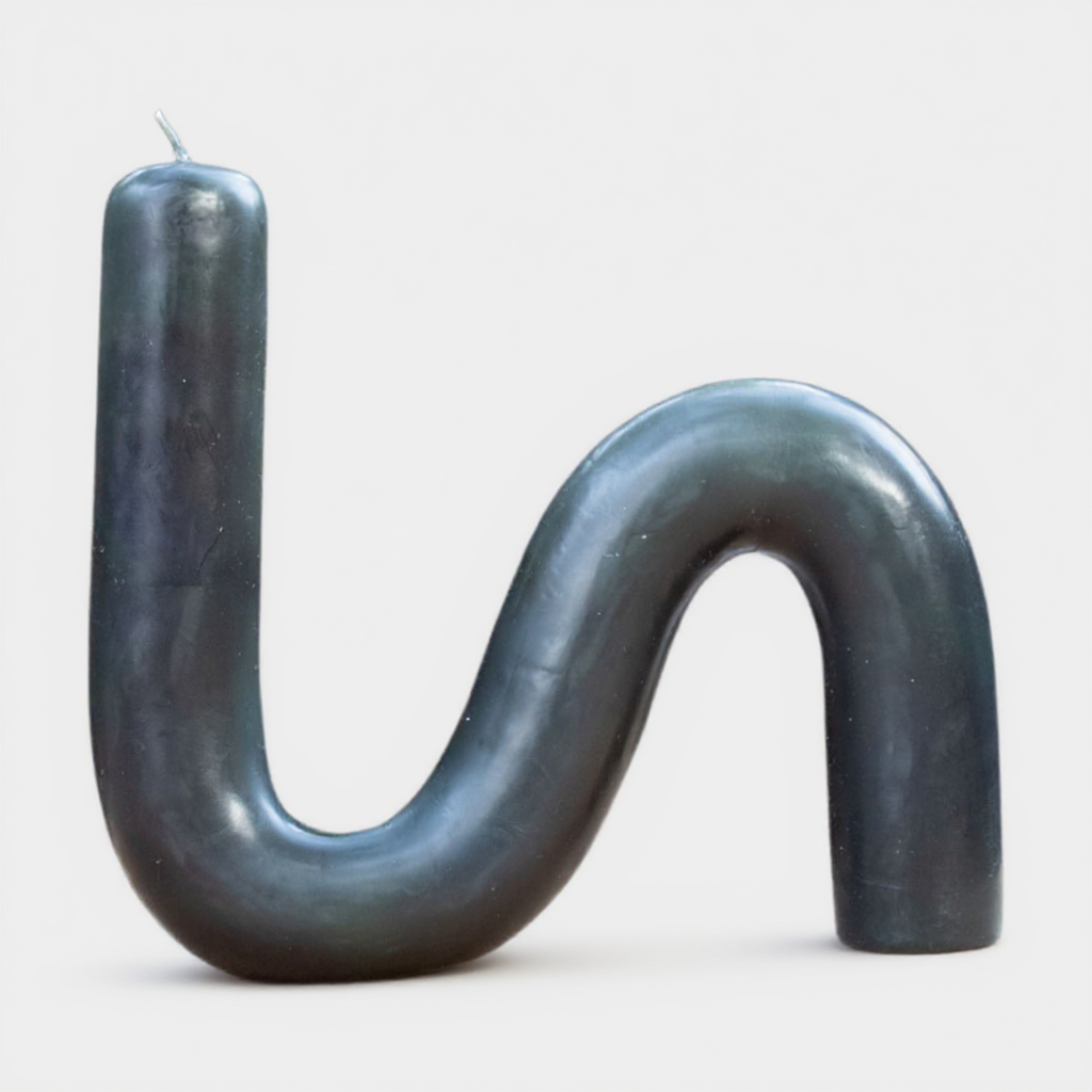 S-Shaped Handmade Beeswax Candle