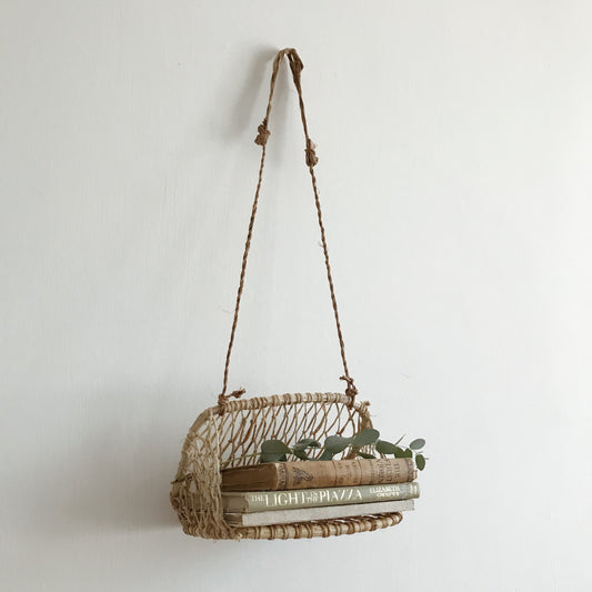 Small Jonote Wall Storage Bookcase Hanging Basket