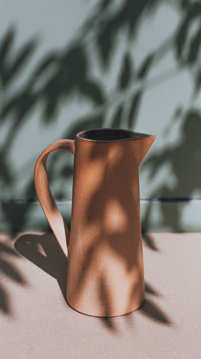 Terracotta Ceramic Tall Jug