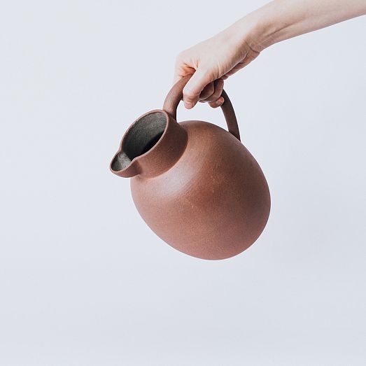 Handmade Terracotta Round Ceramic Pitcher