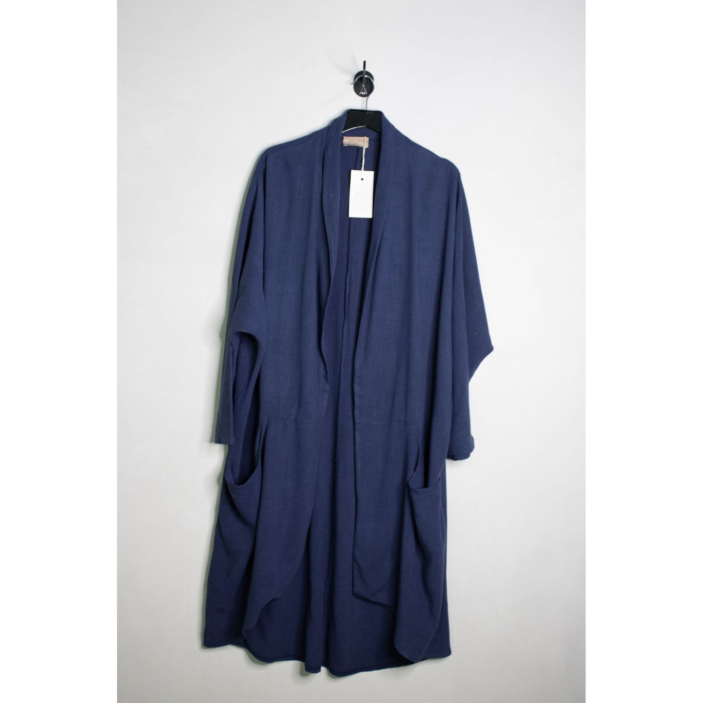 Bohemian Blue Linen Coat