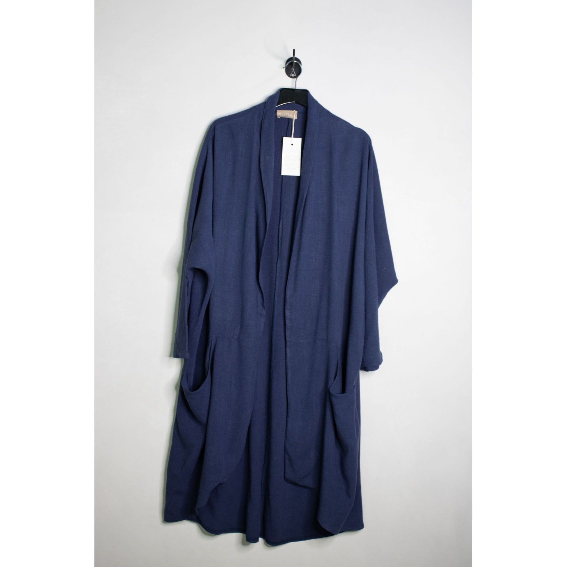 Bohemian Blue Linen Coat