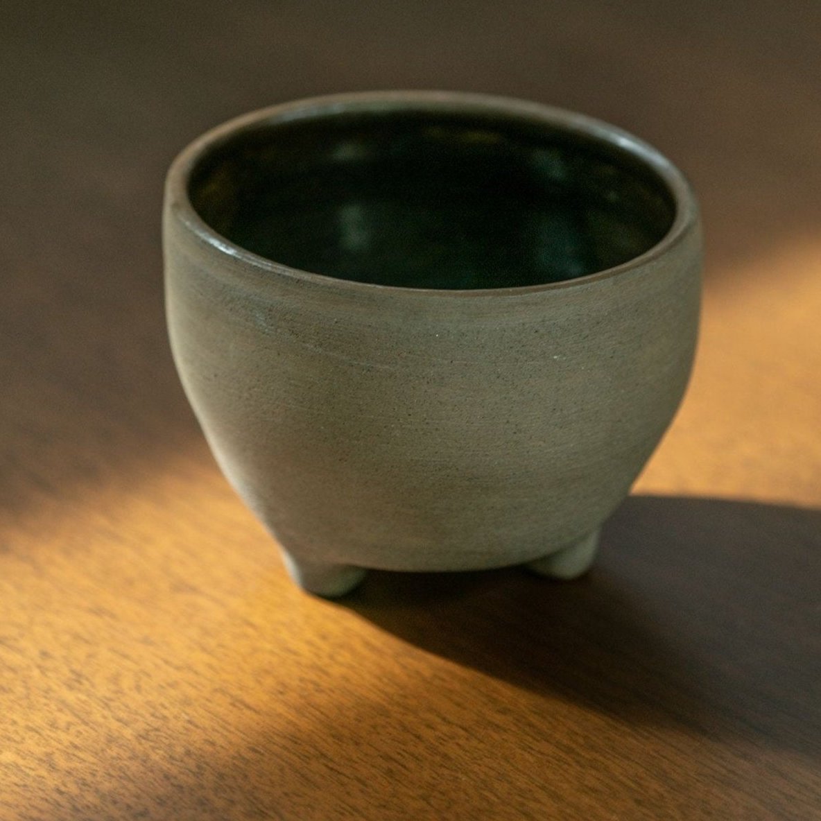 Handmade Smoky Ceramic Catchall Bowl