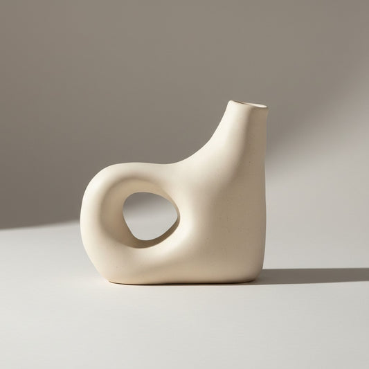 Curved Spout Sculptural Vase