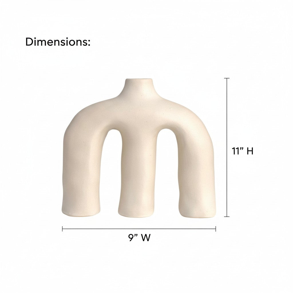 Triple Arch Sculptural Vase