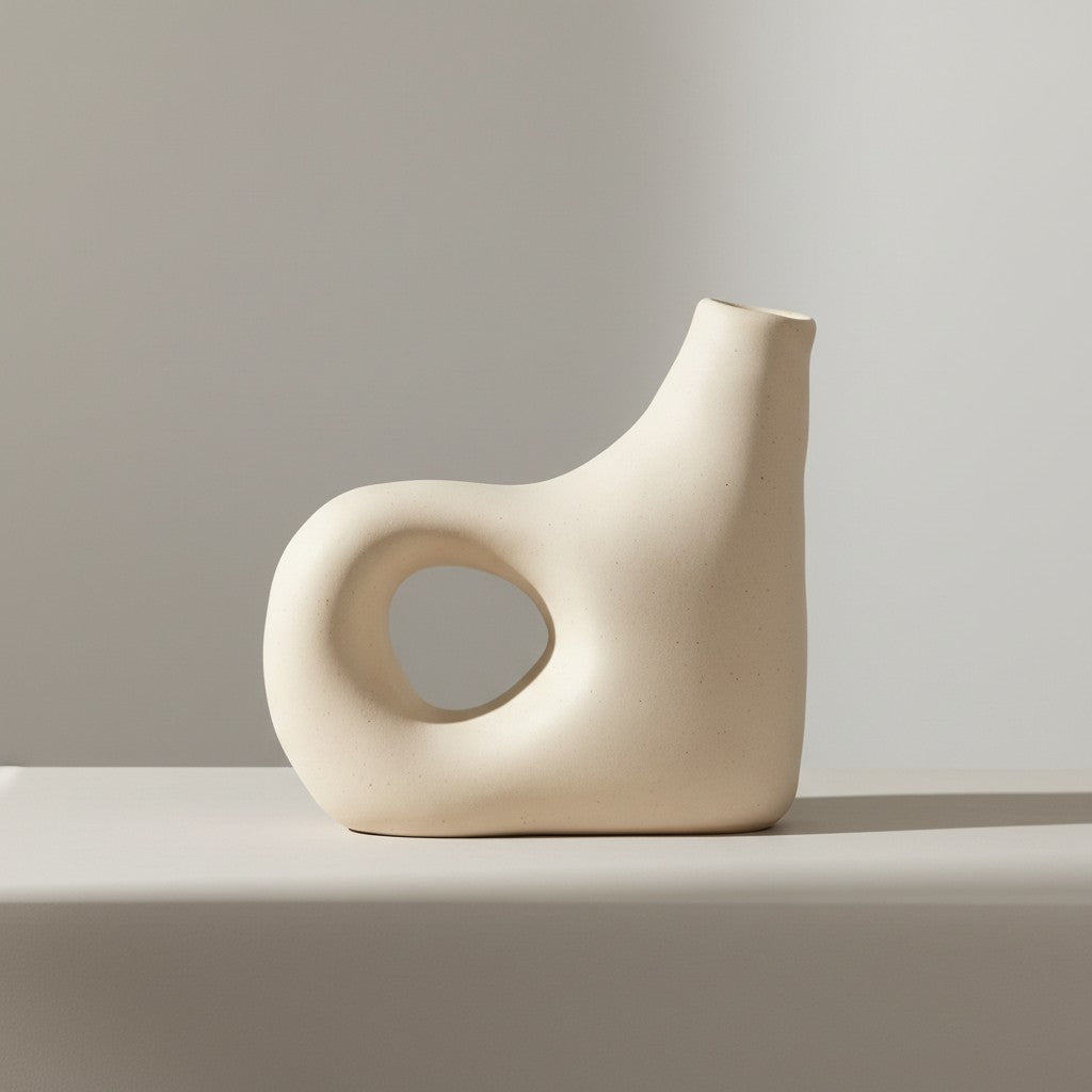 Curved Spout Sculptural Vase