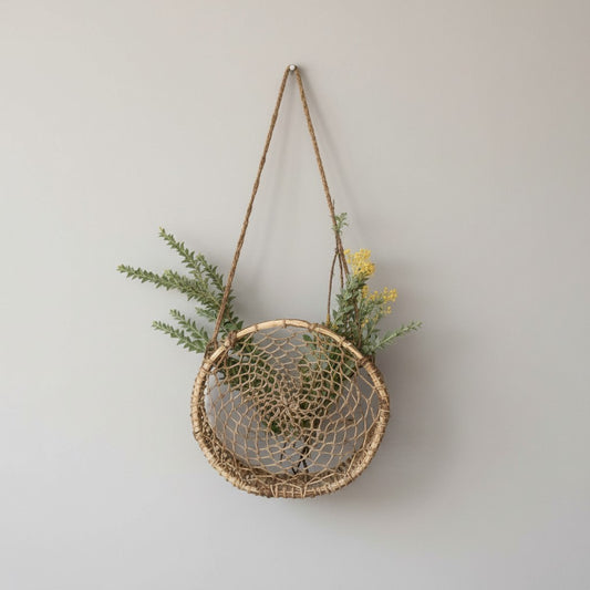 Circular Jonote Wall Hanging Basket