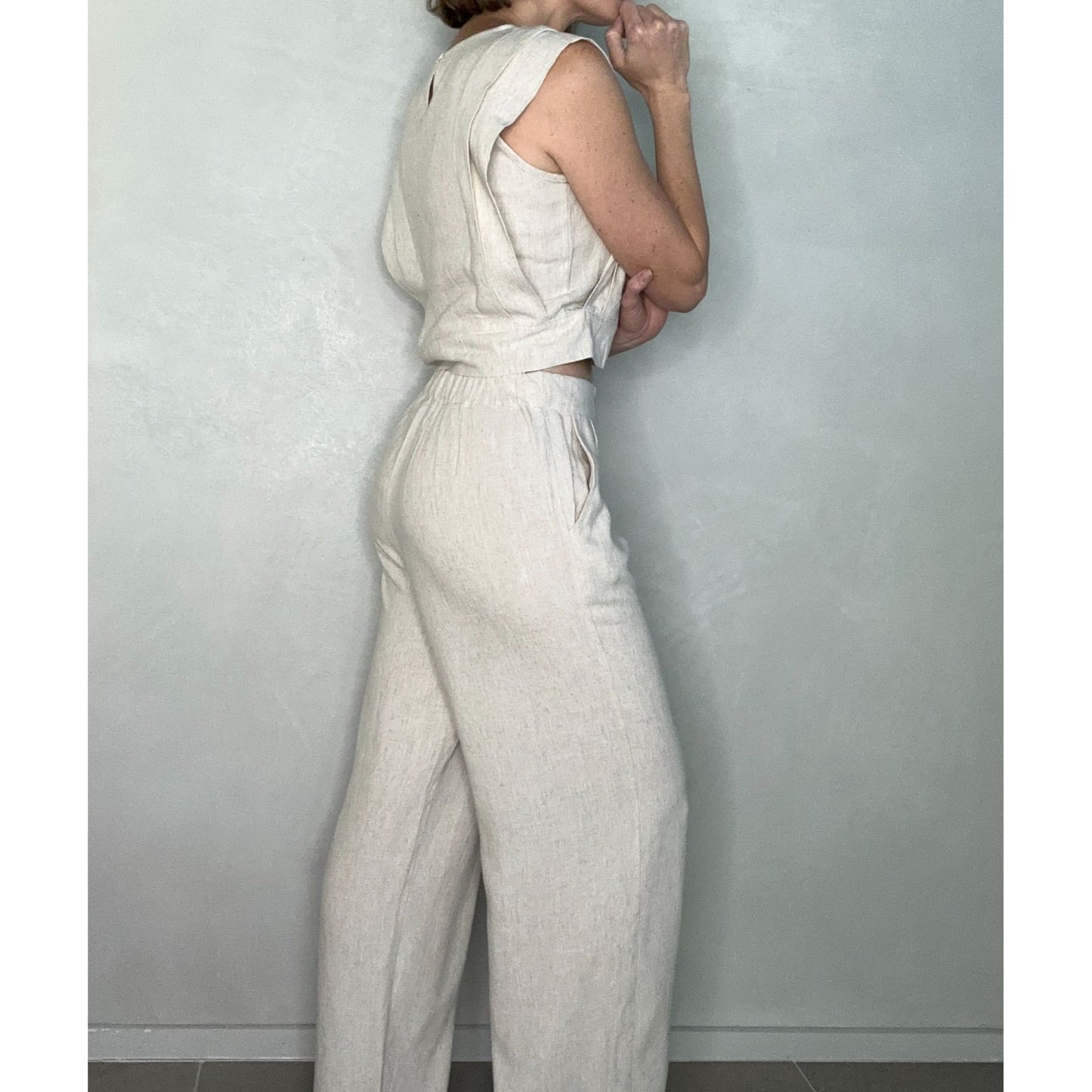 Straight - Leg Linen Pants