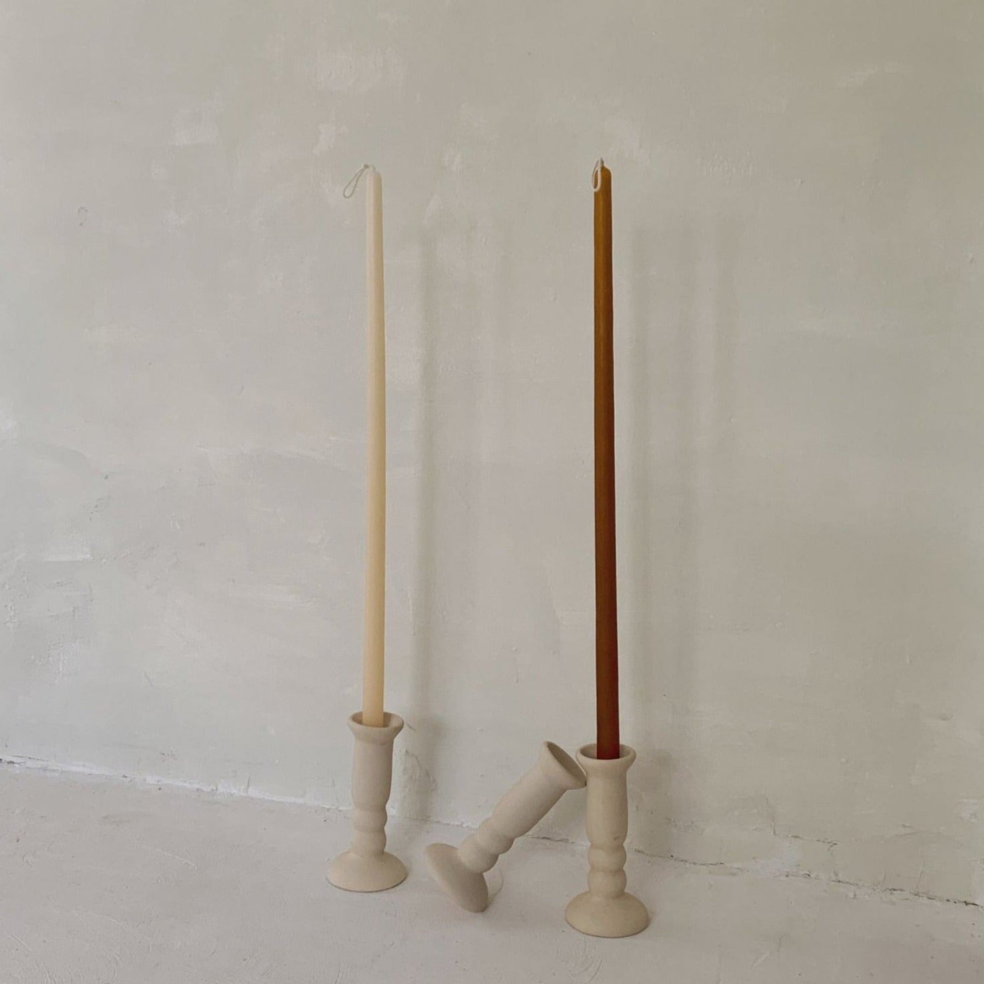 Beeswax Dripless Taper Candles 17.5"