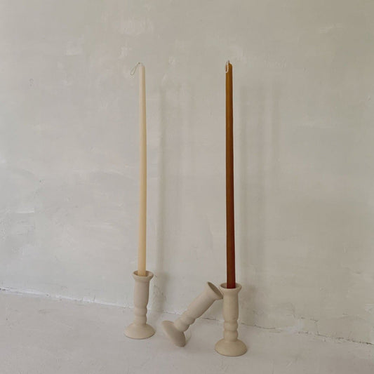 Beeswax Dripless Taper Candles 17.5"