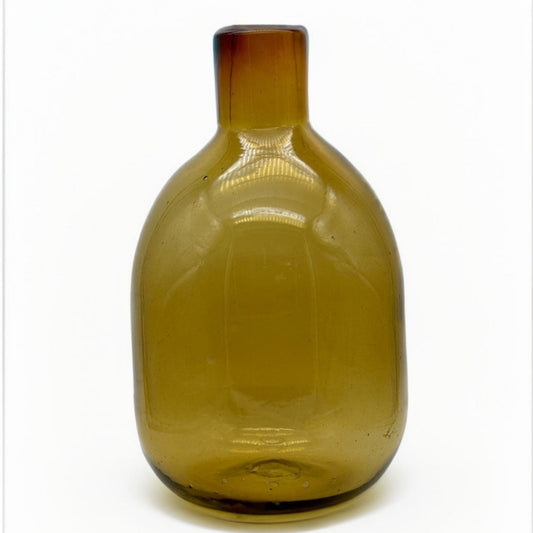 yellow glass vase