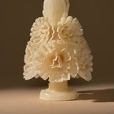 Casa Viviana Sculptural Beeswax Floral Candle - Small
