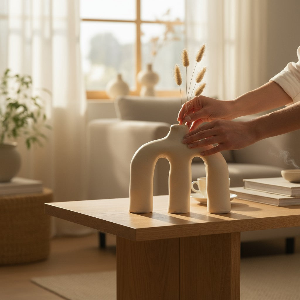 Triple Arch Ceramic Vase 