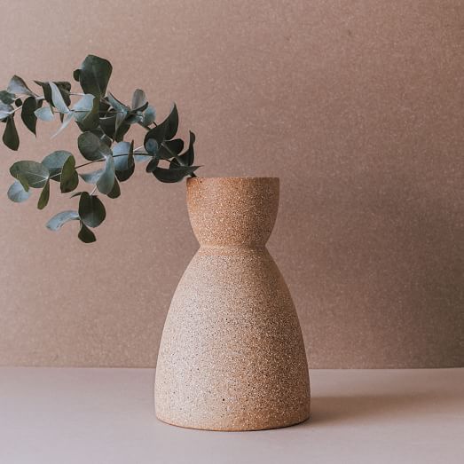 Handcrafted Terracotta Cork Clock Vase 